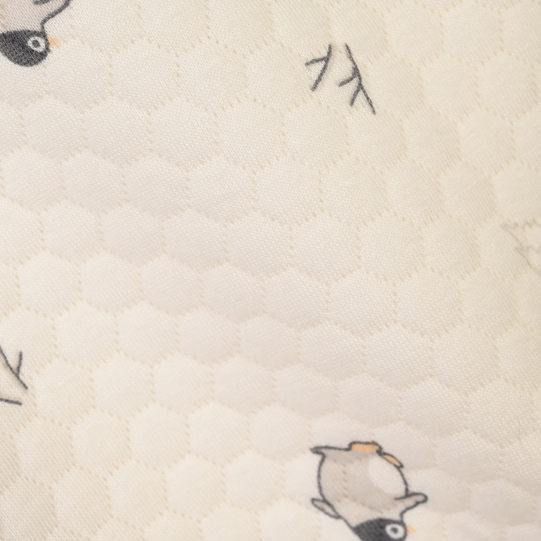 Infant Boys Quilted Sweat shirt Penguin-White