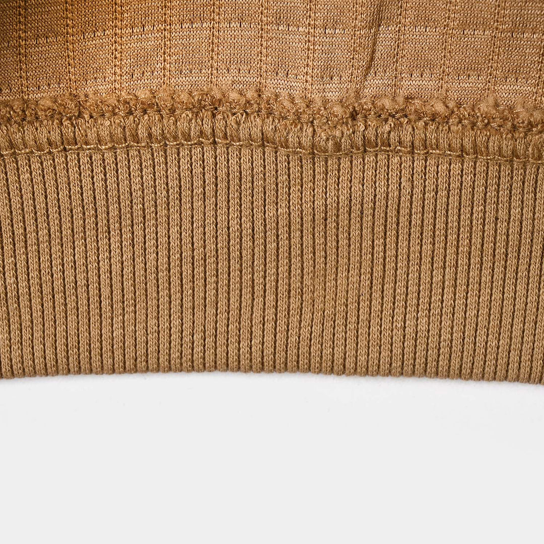Boys Quilted Sweatshirt Adventure Begins-BROWN
