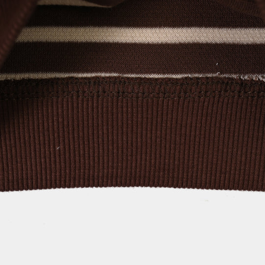 Infant Boys Jacquard Sweatshirt Good Mood-BROWN