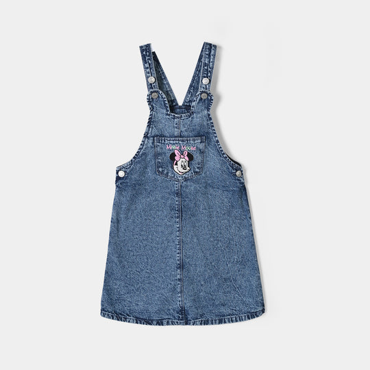 Girls Denim rigid Over All Character-LT.Blue