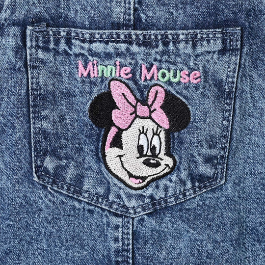 Girls Denim rigid Over All Character-LT.Blue