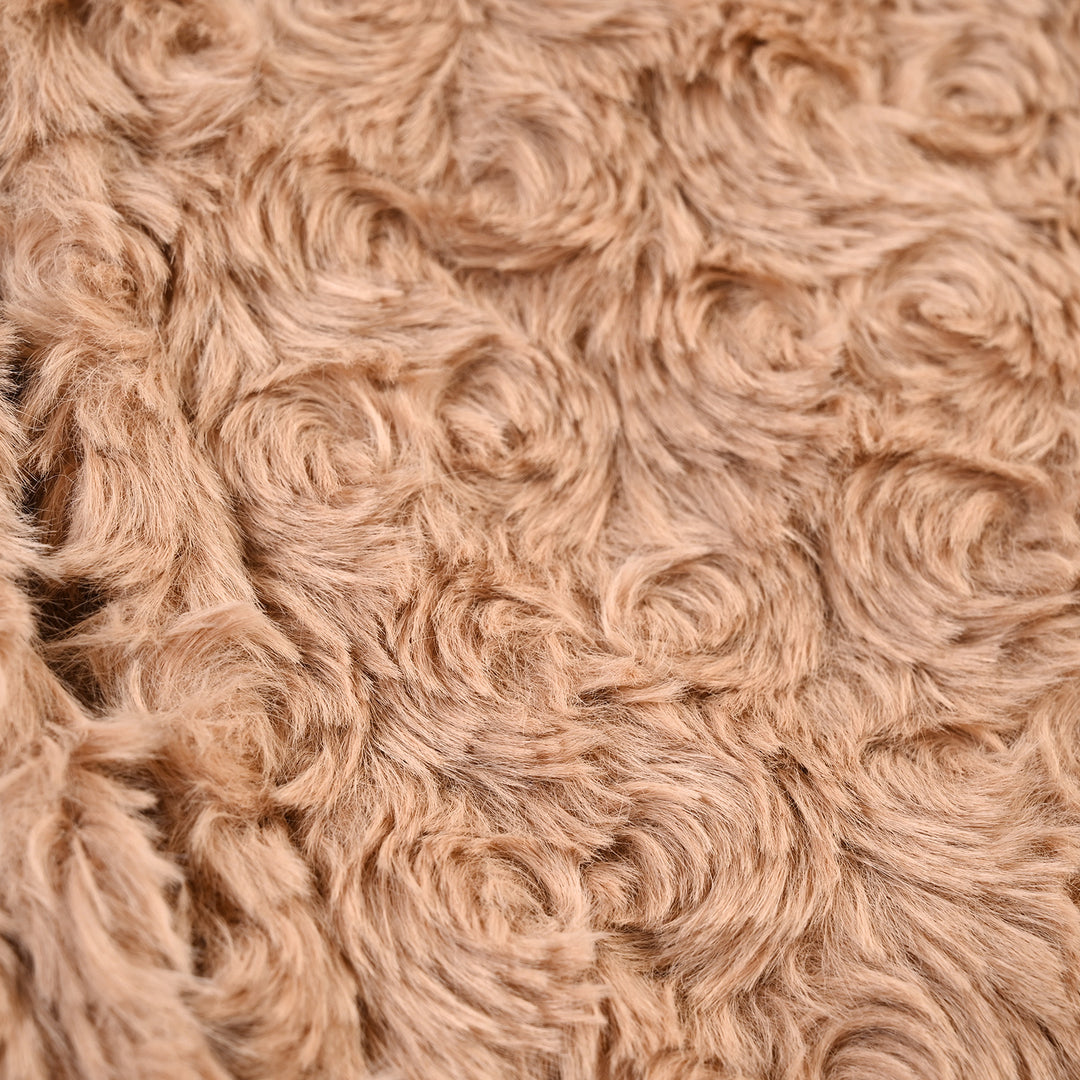 Girls Fur Jacket - Brown