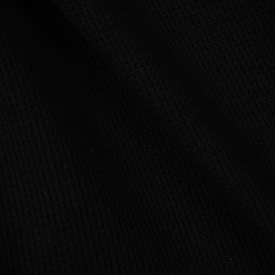 Boys Thermal T-Shirt F/S Henley-BLACK