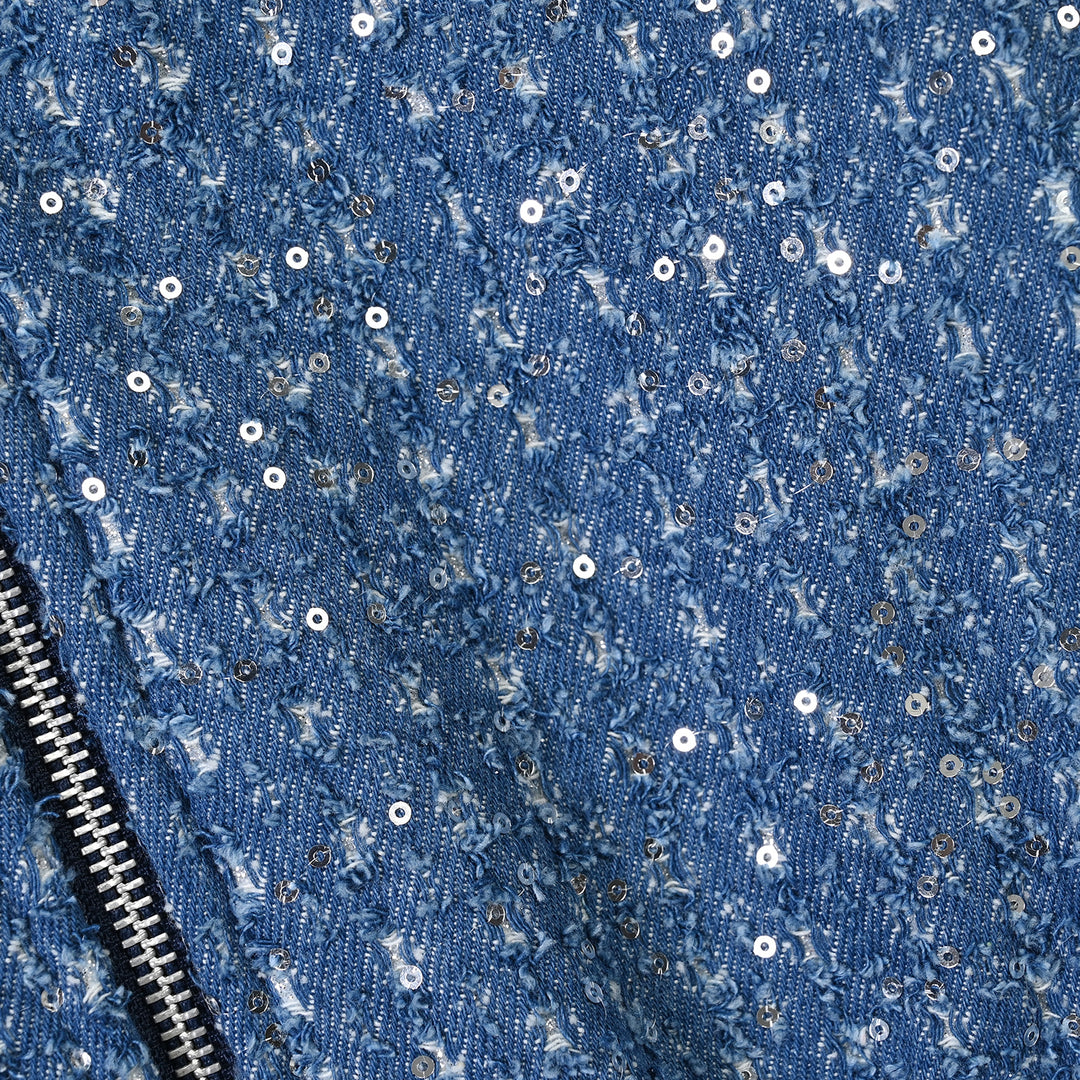 Girls Denim rigid Jacket Squence-LT.Blue