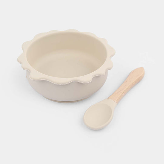 Silicone Bowl & Spoon Feeding Set