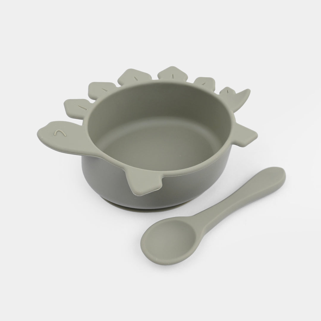 Silicone Bowl & Spoon Feeding Set