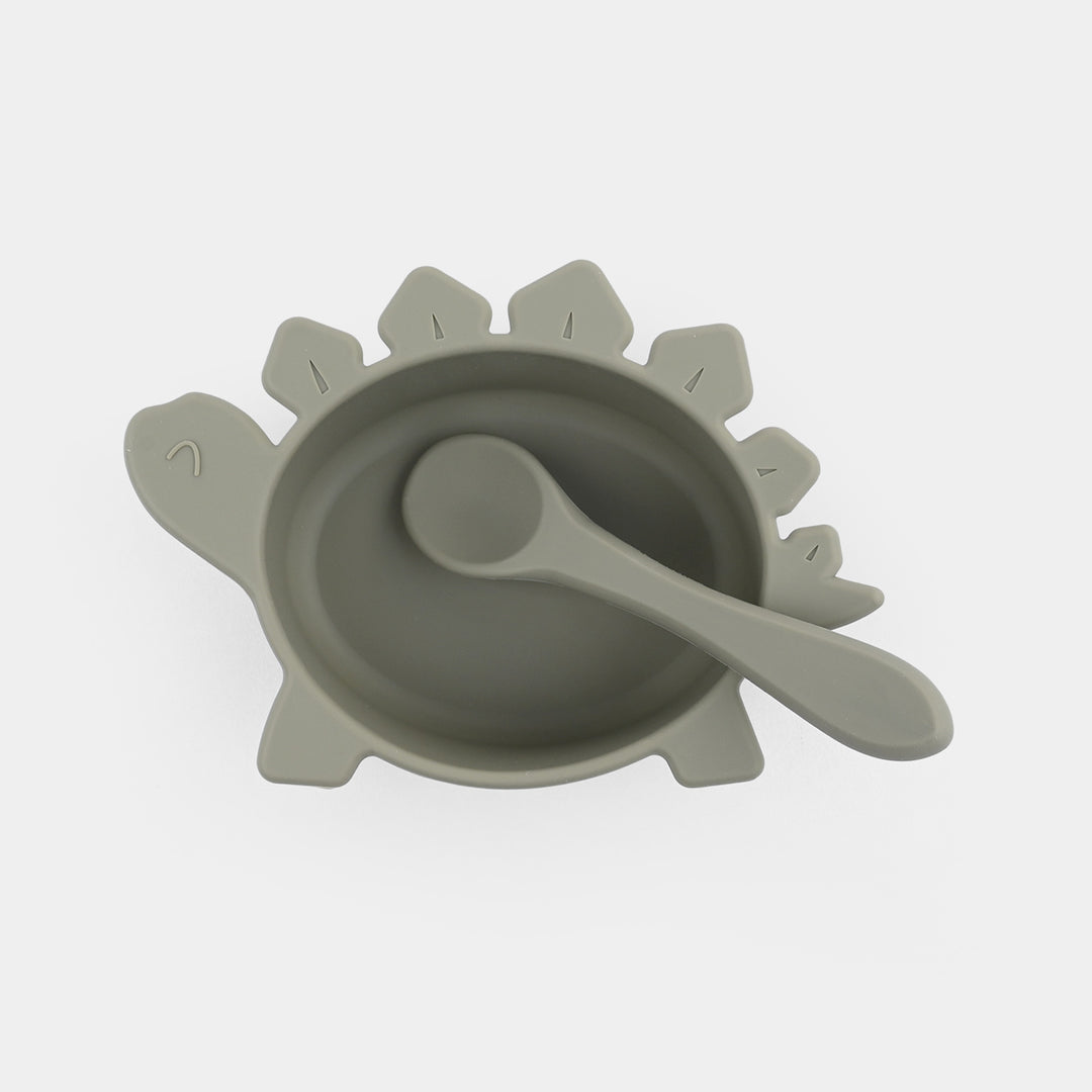 Silicone Bowl & Spoon Feeding Set