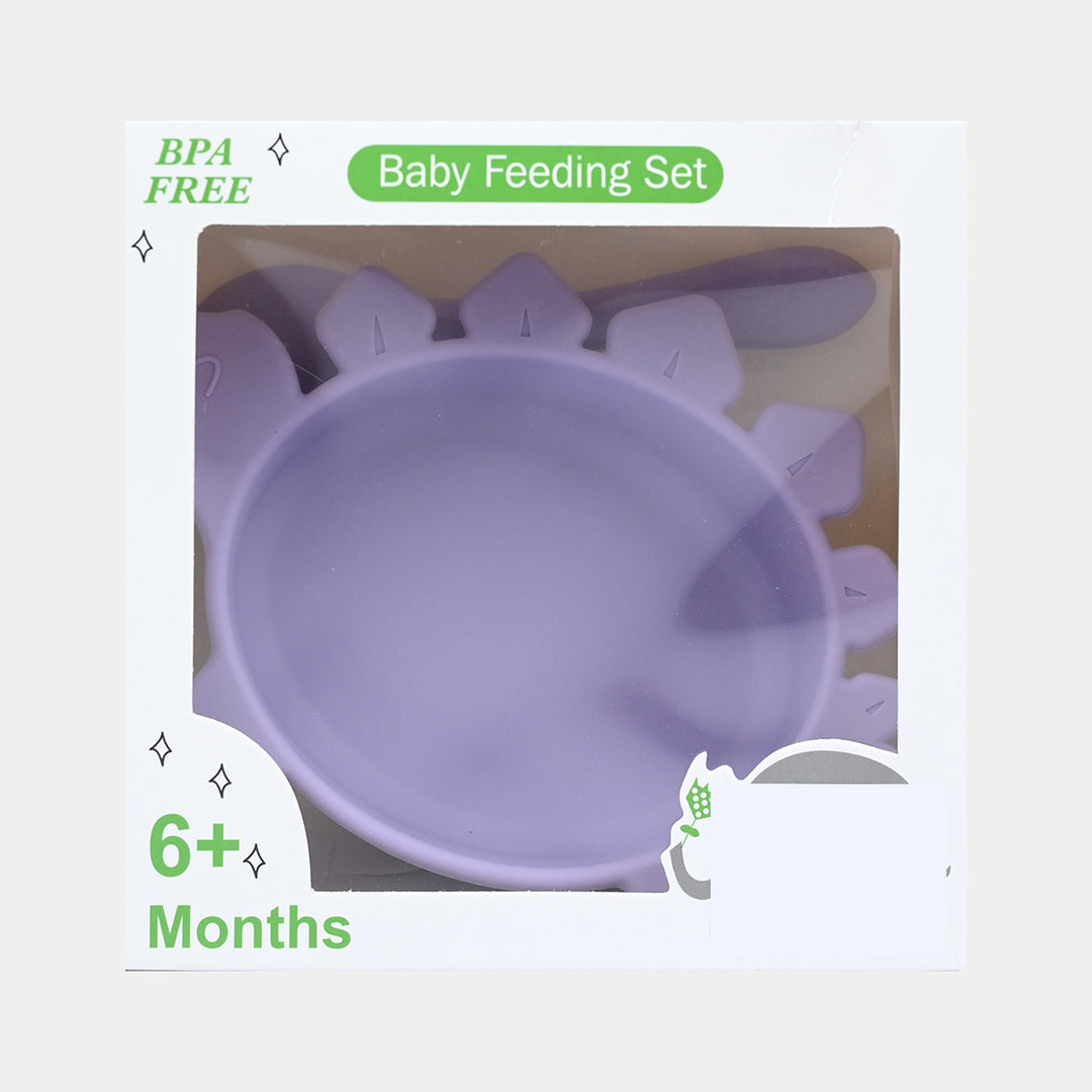 Silicone Bowl & Spoon Feeding Set