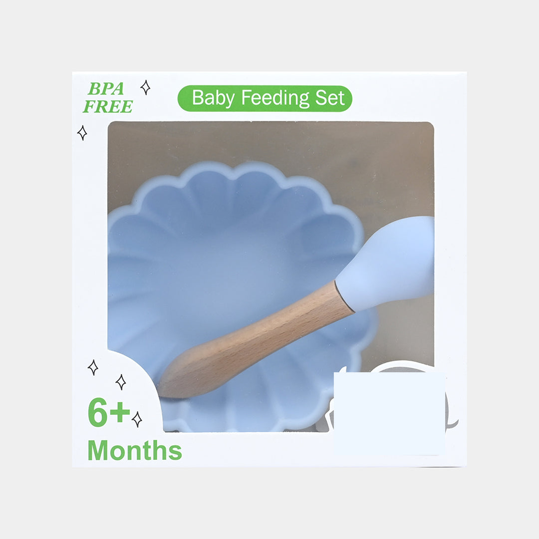 Silicone Bowl & Spoon Feeding Set