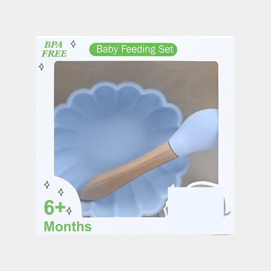 Silicone Bowl & Spoon Feeding Set