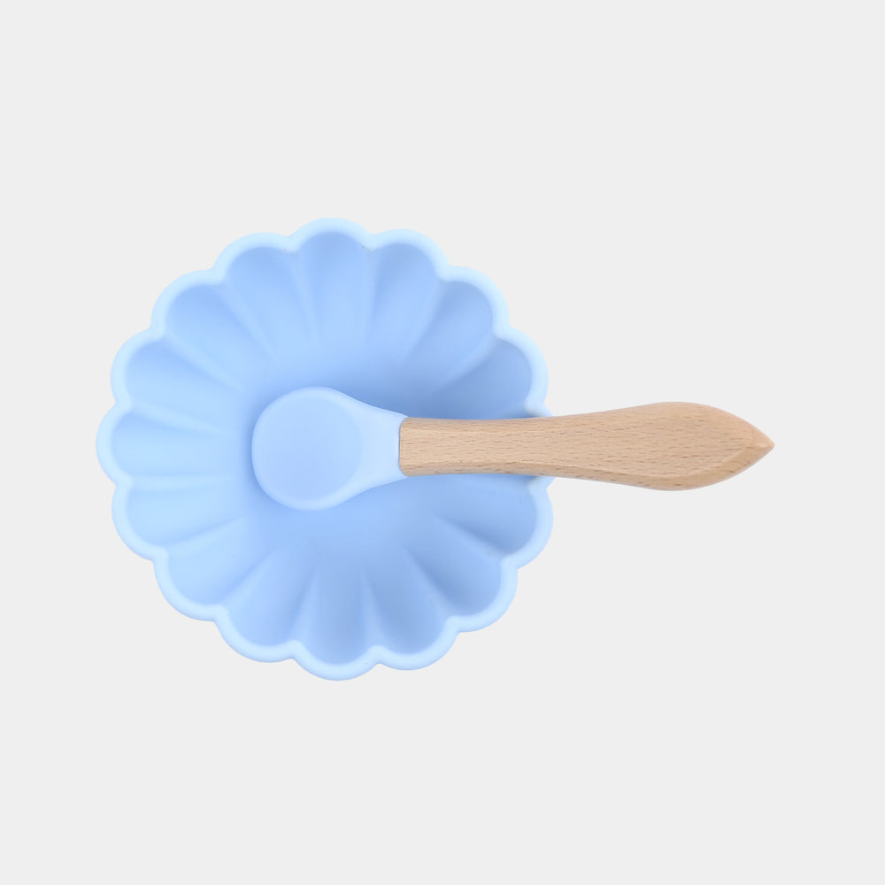 Silicone Bowl & Spoon Feeding Set