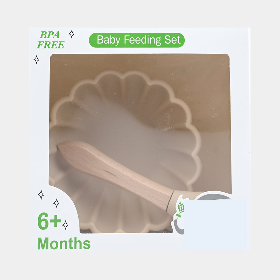 Silicone Bowl & Spoon Feeding Set