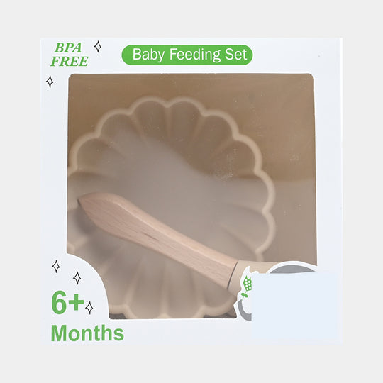 Silicone Bowl & Spoon Feeding Set