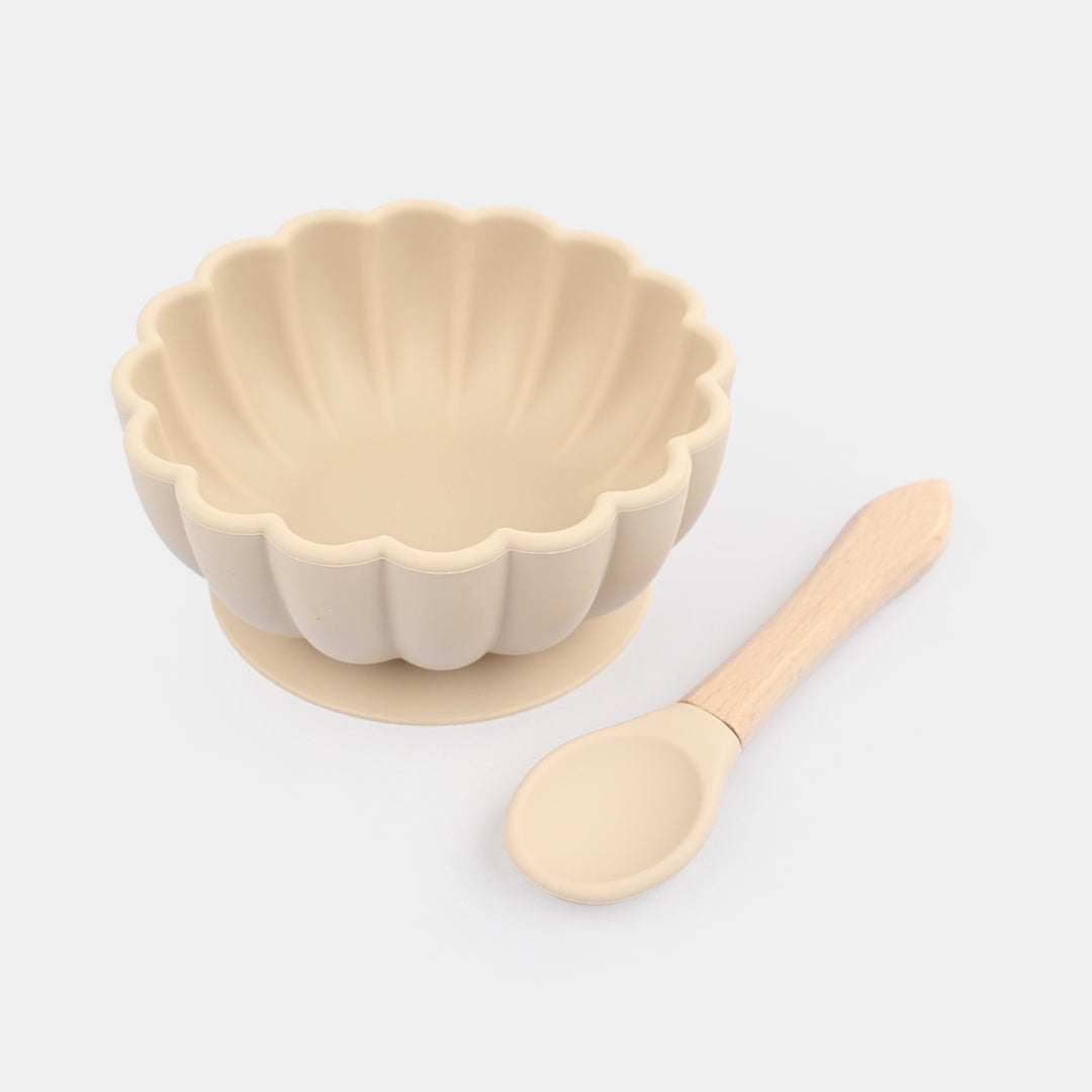 Silicone Bowl & Spoon Feeding Set