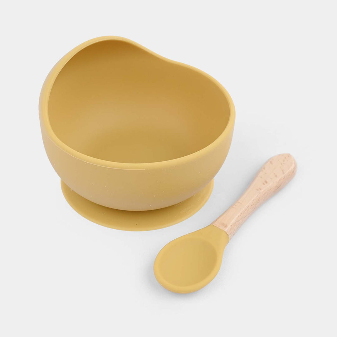 Silicone Bowl & Spoon Feeding Set