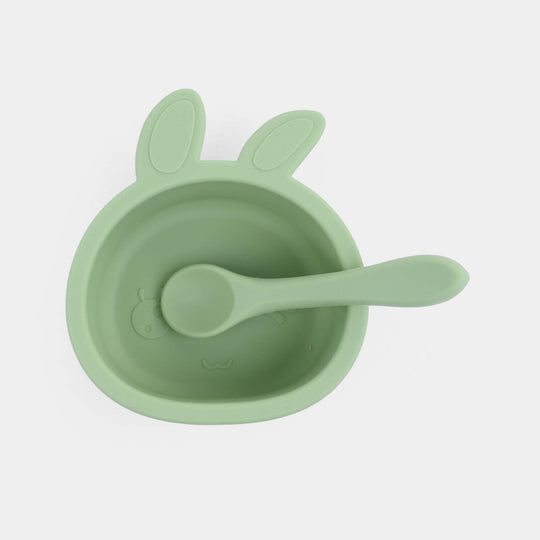 Silicone Bowl & Spoon Feeding Set