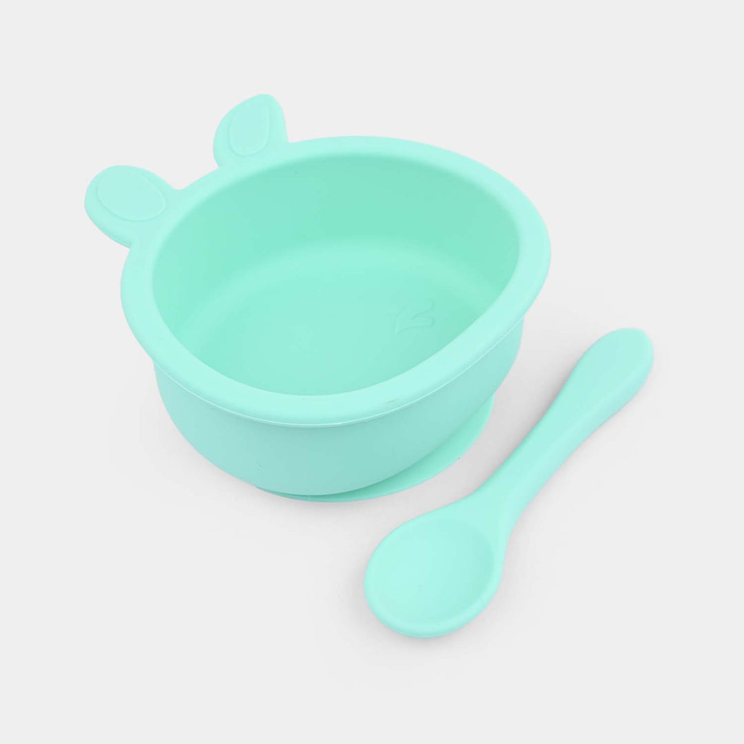 Silicone Bowl & Spoon Feeding Set