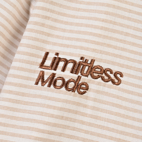 Boys Yarn Dyed Shirt (Limitless Mode)-Brown Stripe