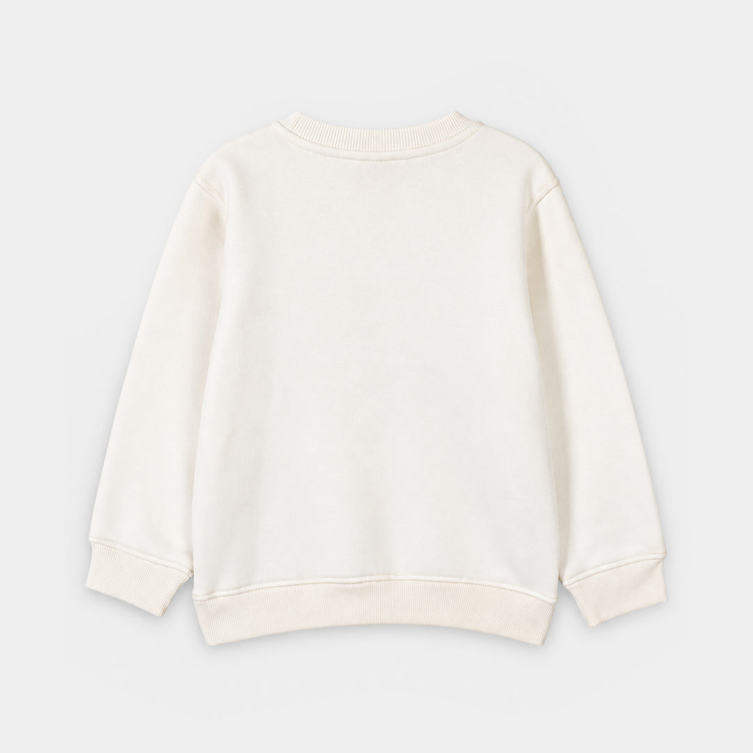 Girls Fleece SweatShirt Character-Off.White
