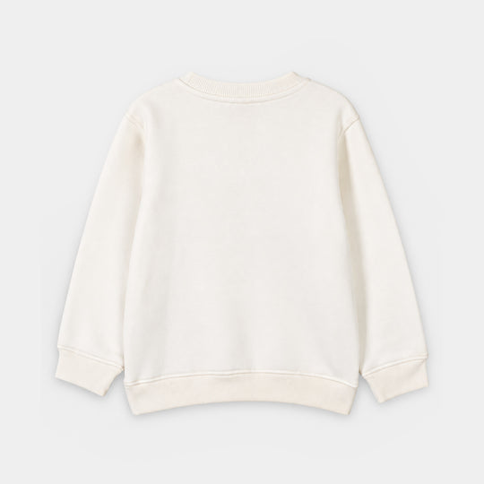 Girls Fleece SweatShirt Character-Off.White