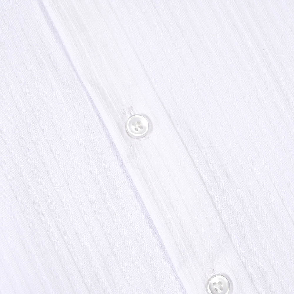 Boys Cotton Twill Formal Shirt-White