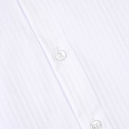 Boys Cotton Twill Formal Shirt-White
