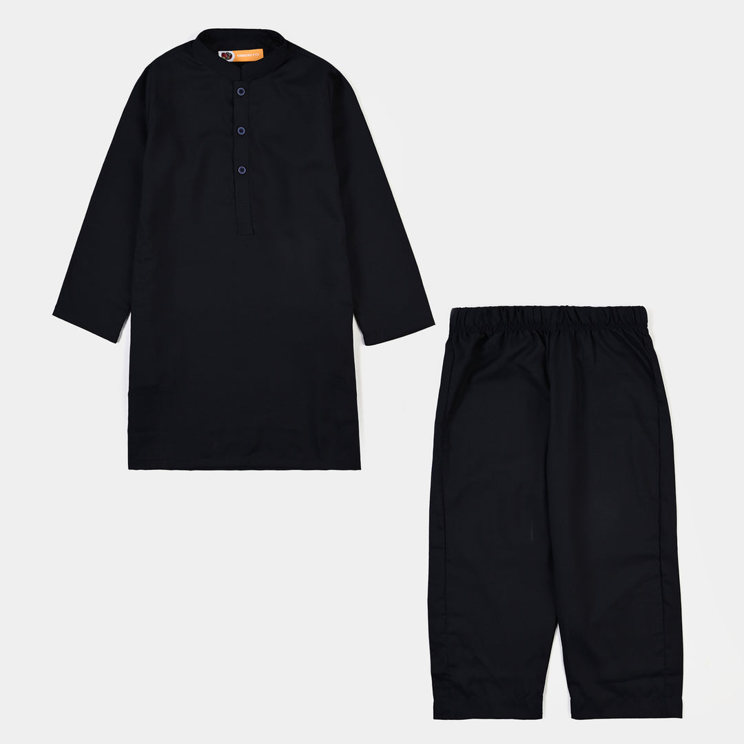 Boys Poly Viscose 2 Piece Suit (Khas Navy)