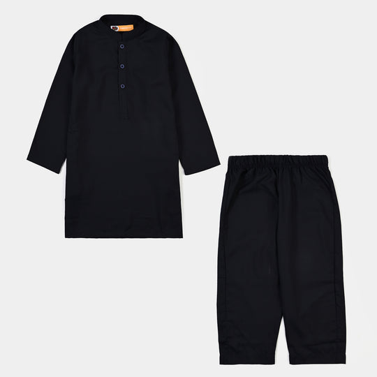 Boys Poly Viscose 2 Piece Suit (Khas Navy)