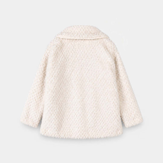 Girls Fur Jacket White