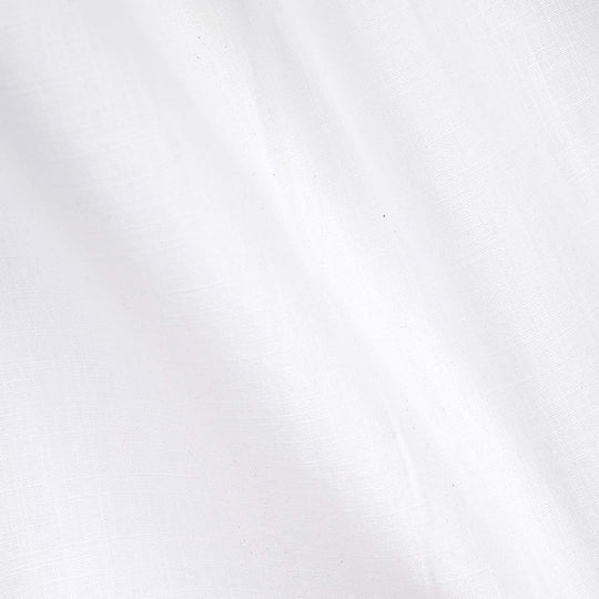 Boys Cotton Slub Shirt F/S (Red Bartec)-White
