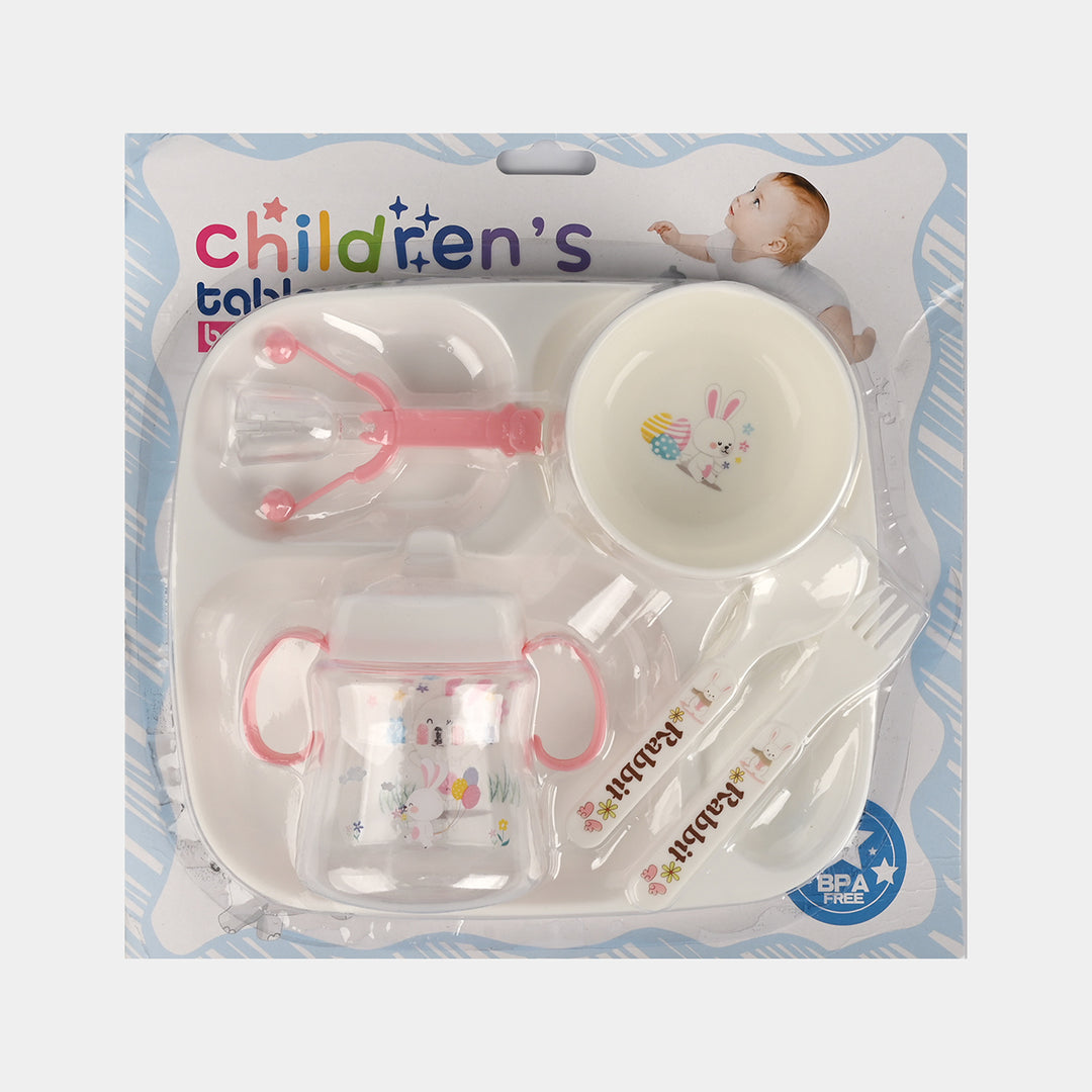 Multi-Piece Baby Tableware and Training Cup Set