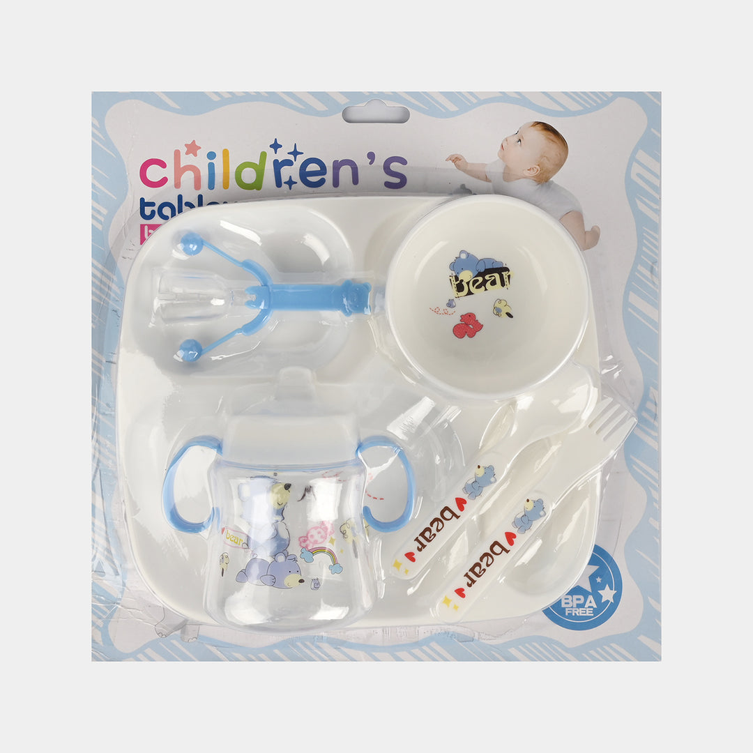Multi-Piece Baby Tableware and Training Cup Set