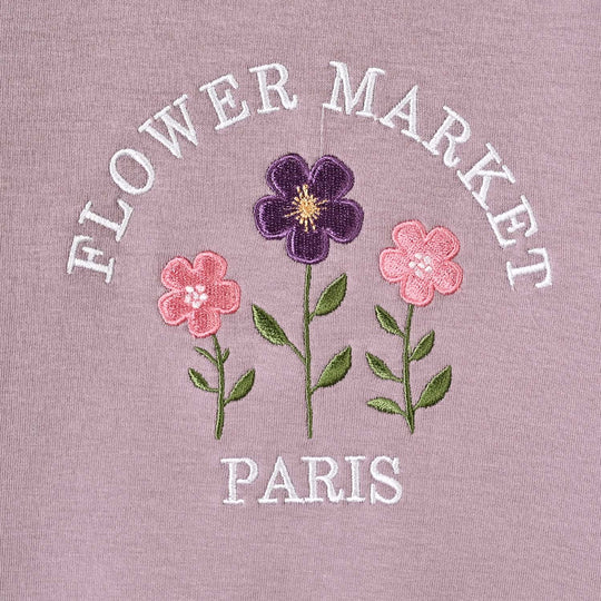 Infant Girls Fleece Sweatshirt Paris-Purple