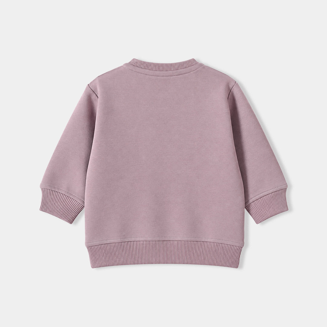 Infant Girls Fleece Sweatshirt Paris-Purple