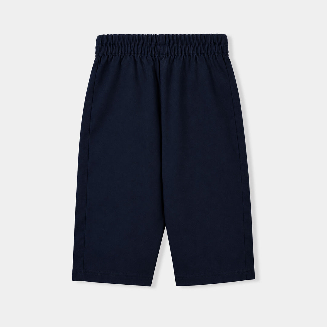 Infant Boys Cotton Poplin 2Piece Suit (Elegant)-NAVY