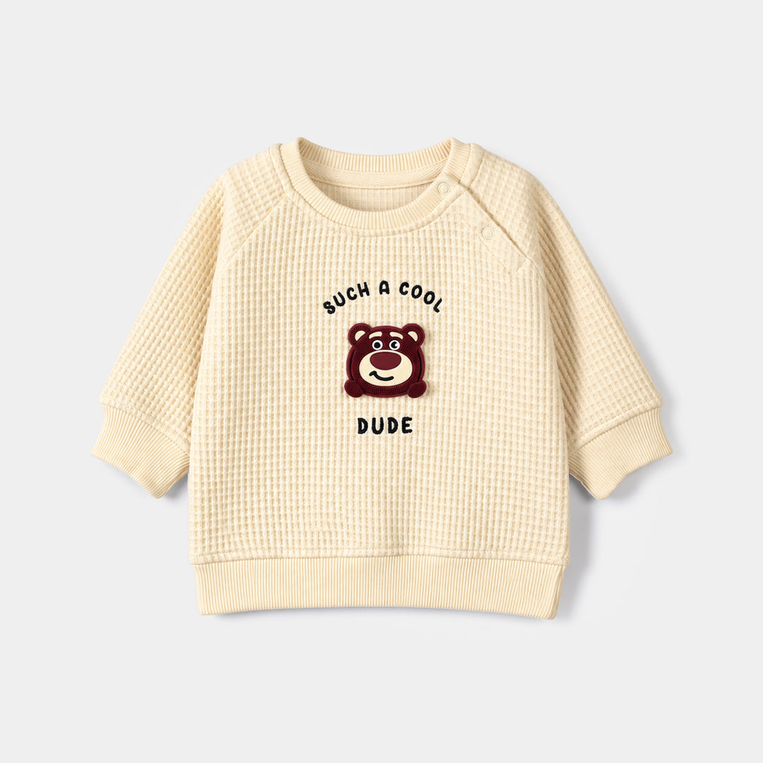 Infant Boys Thermal Sweat Shirt Cool Dude-Off White