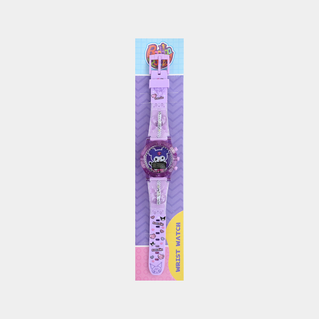 Girls Adjustable Strap Digital Wrist Watch