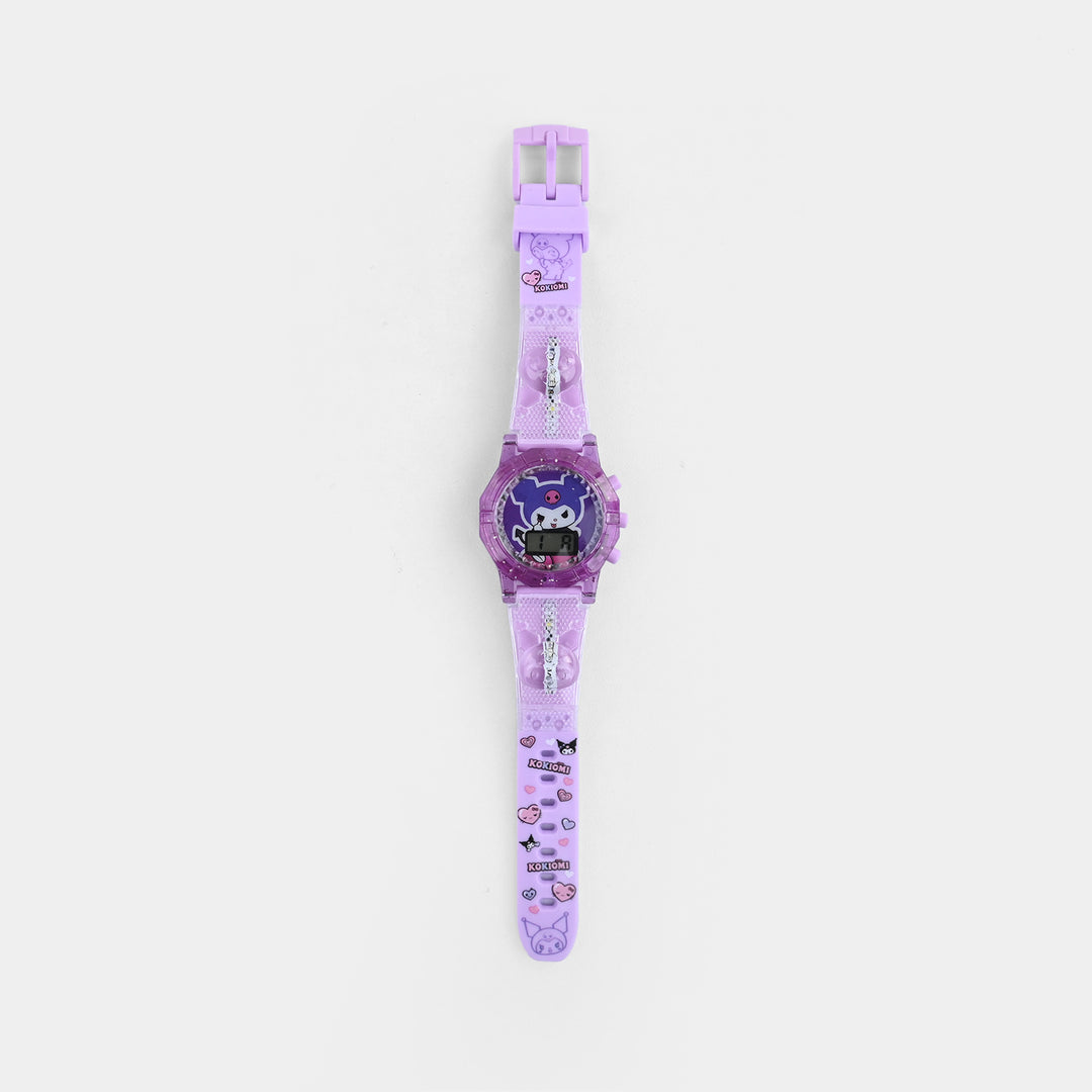 Girls Adjustable Strap Digital Wrist Watch