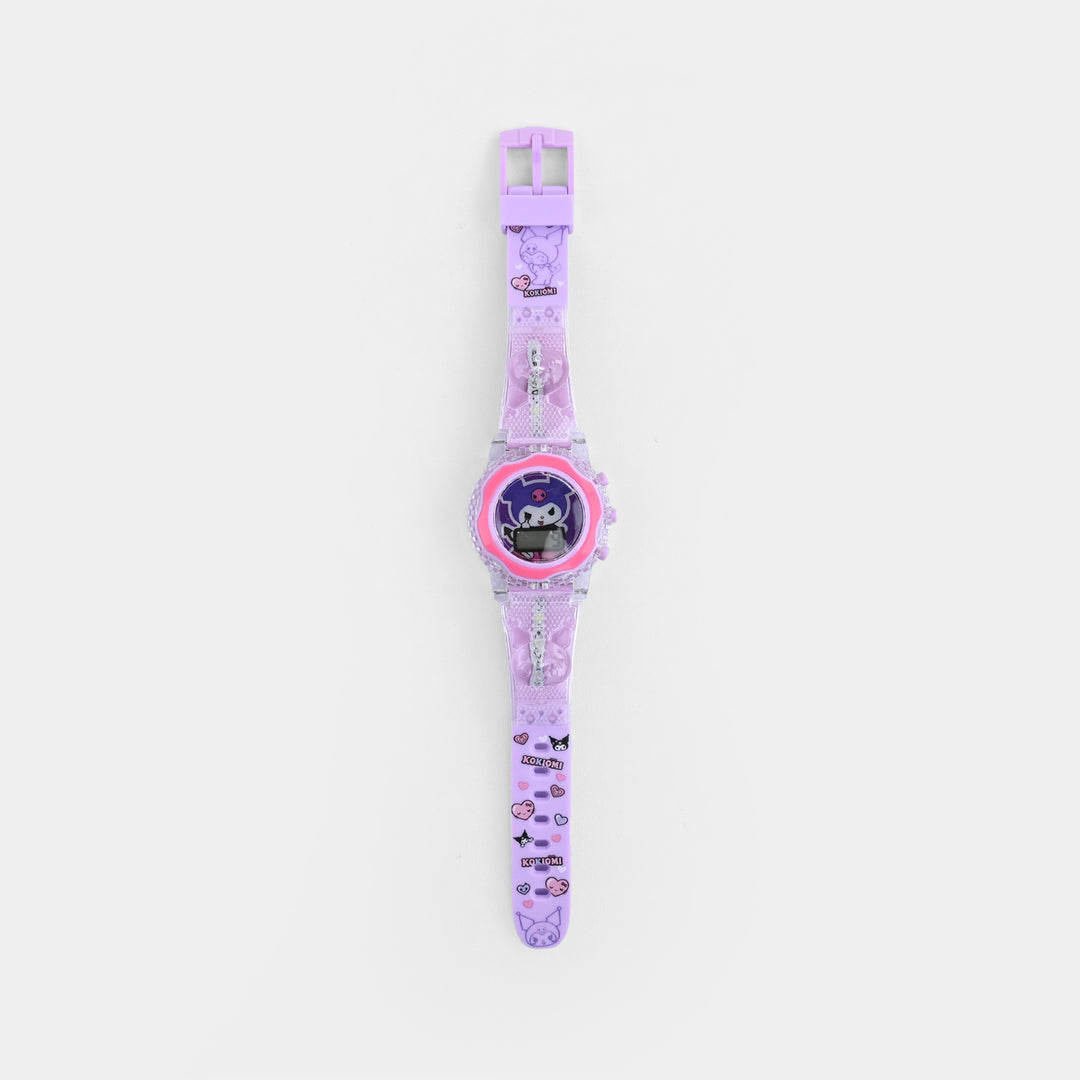 Girls Adjustable Strap Digital Wrist Watch