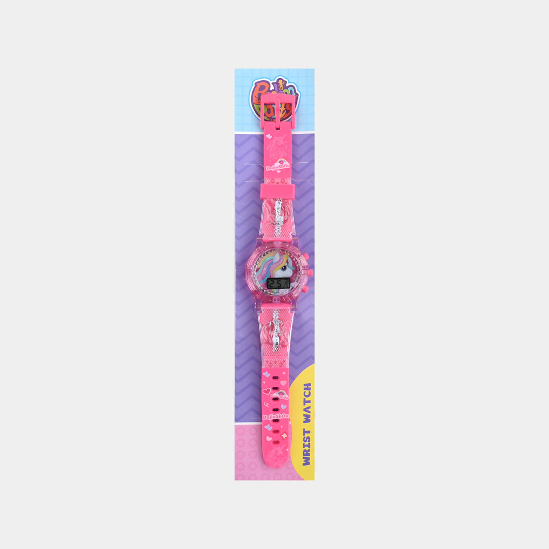 Girls Adjustable Strap Digital Wrist Watch
