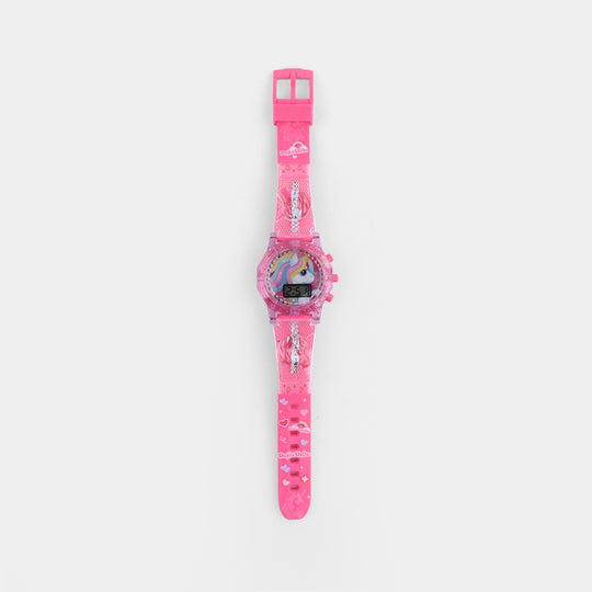 Girls Adjustable Strap Digital Wrist Watch