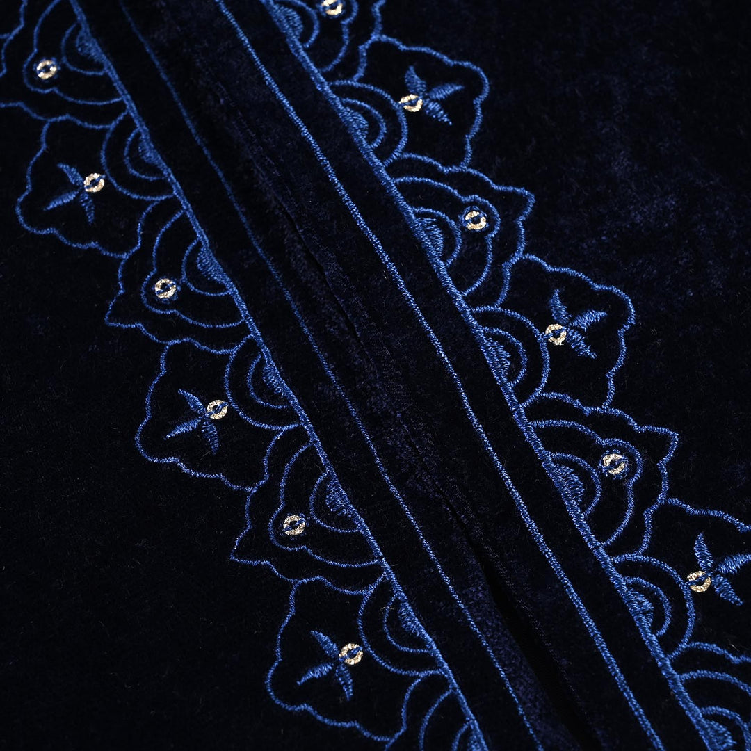 Infant Boys Velvet Waistcoat (Royal Velvet)-NAVY