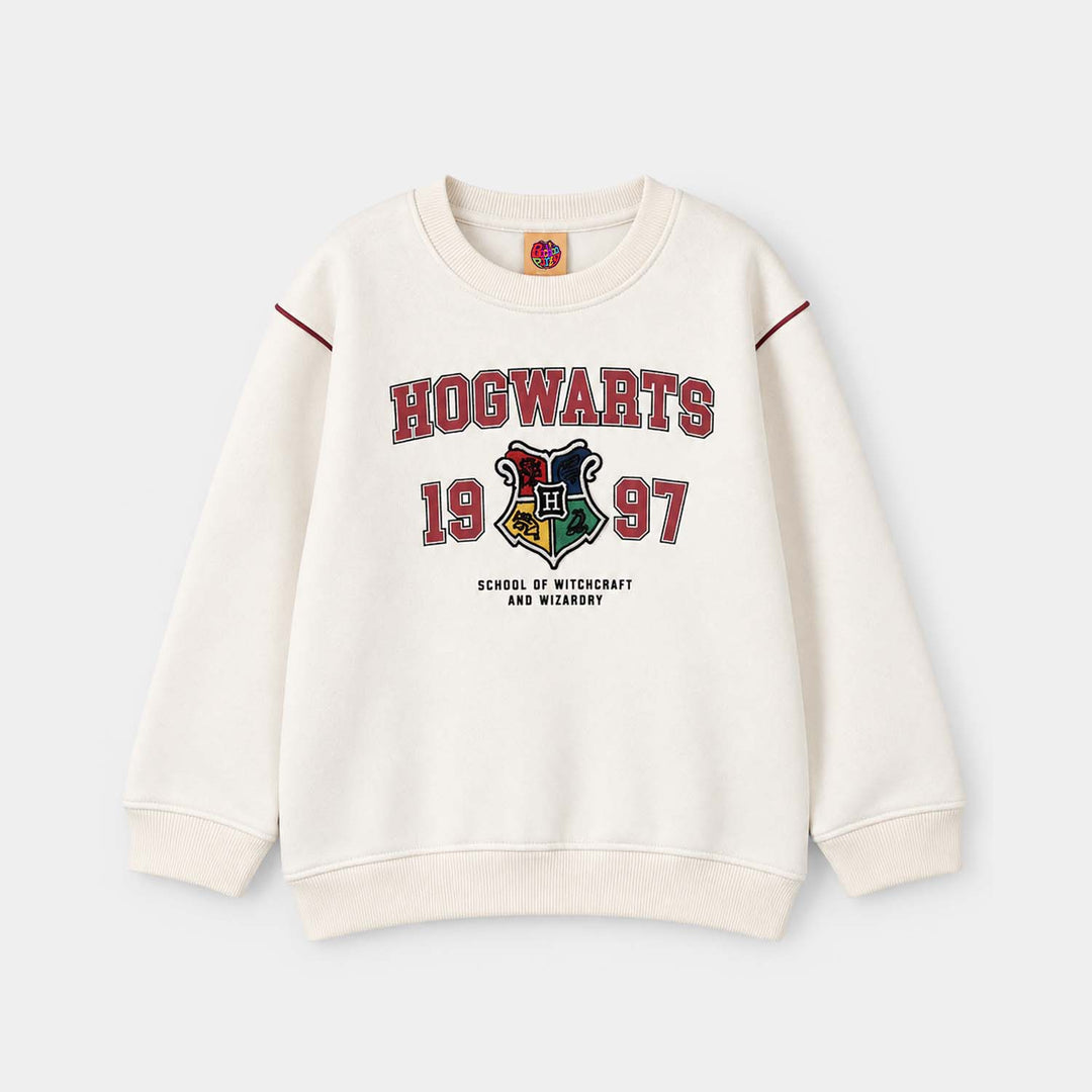 Boys Fleece SweatShirt Hogwarts-Off White