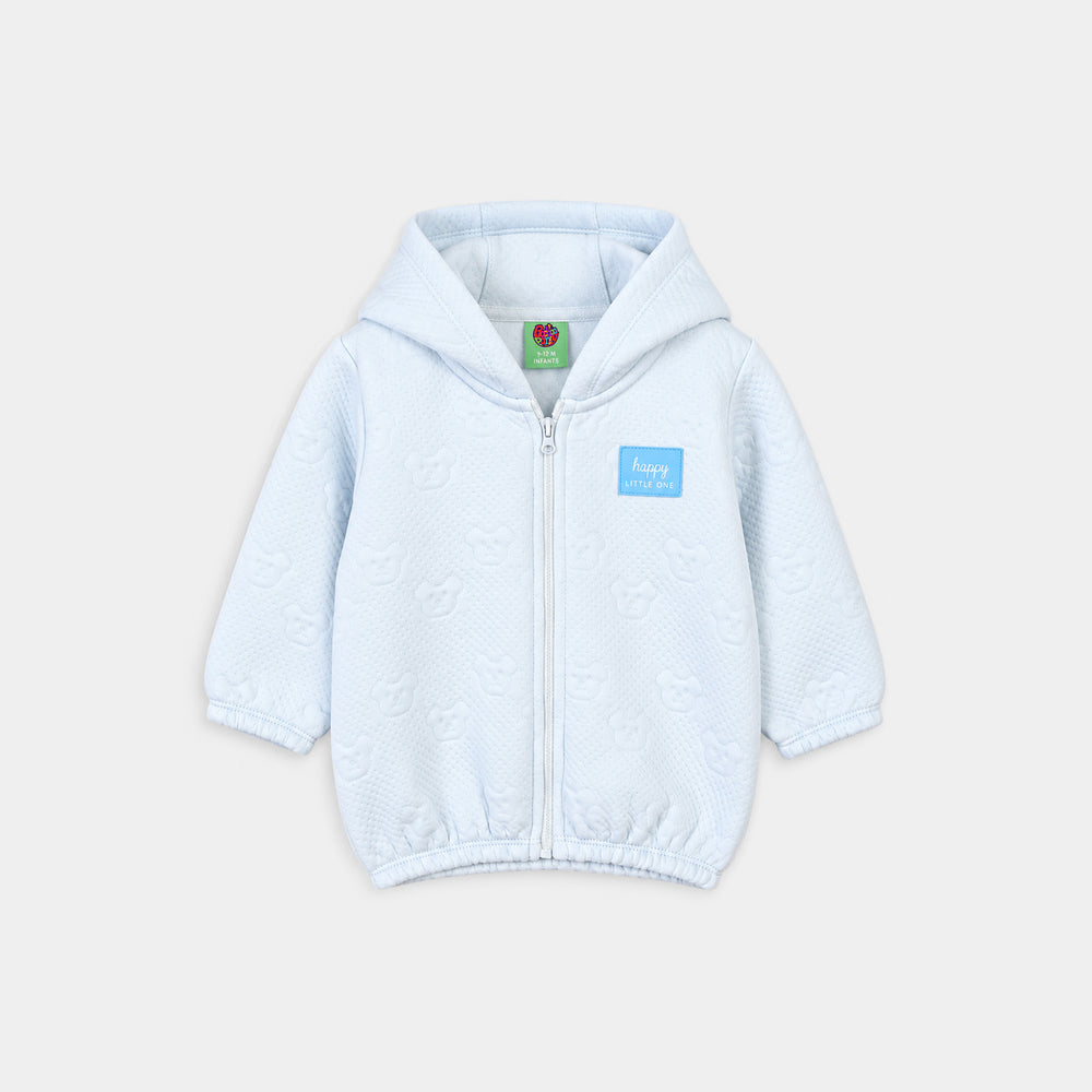 Infant Boys Fur Suit Bear-Blue