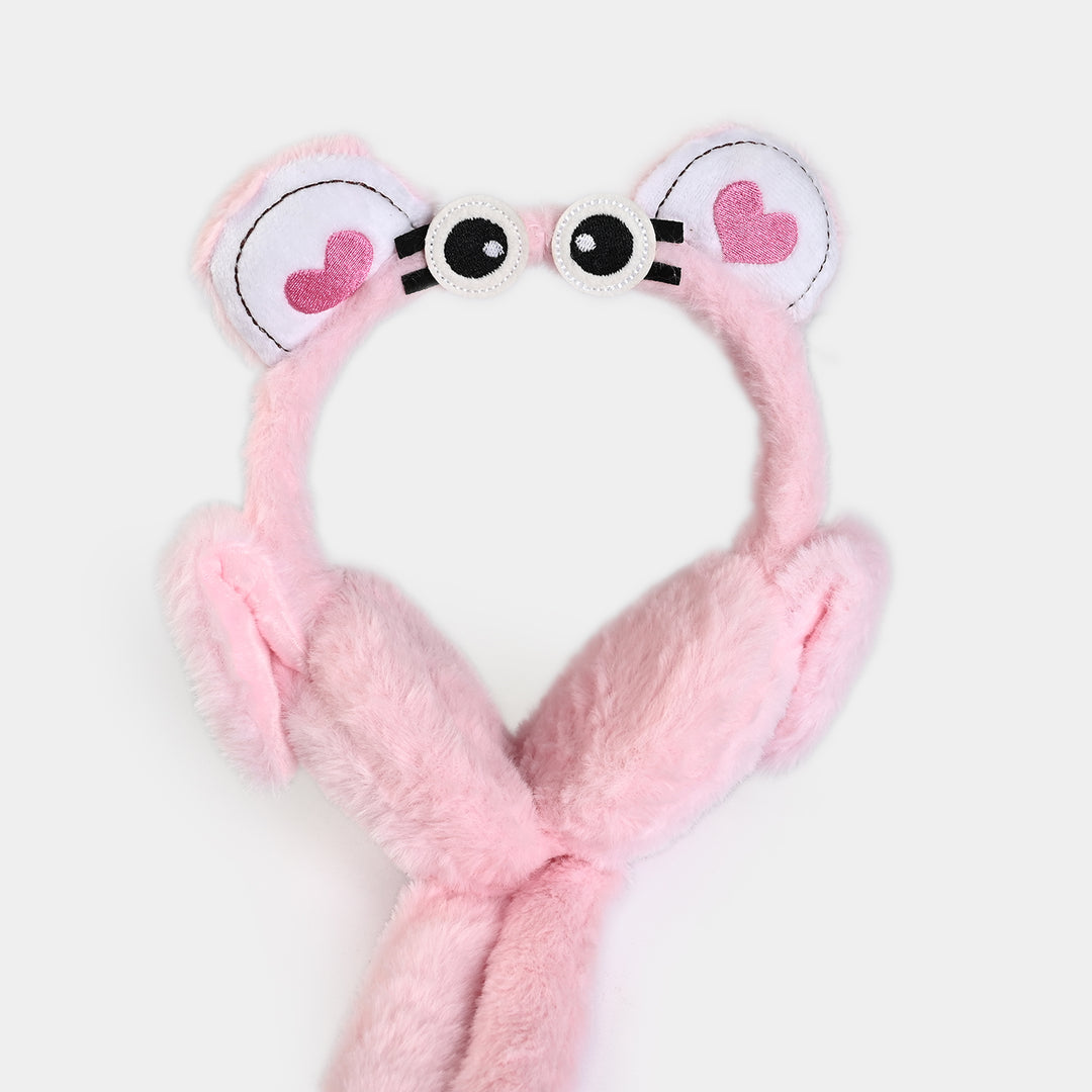 Interactive Moving Ear Plush Winter Earmuffs