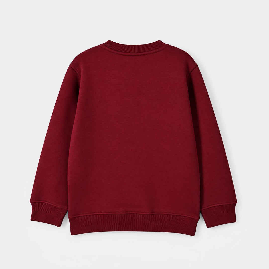 Girls Fleece Sweatshirt My Favorite Red