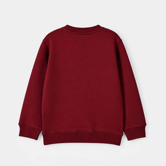 Girls Fleece Sweatshirt My Favorite Red