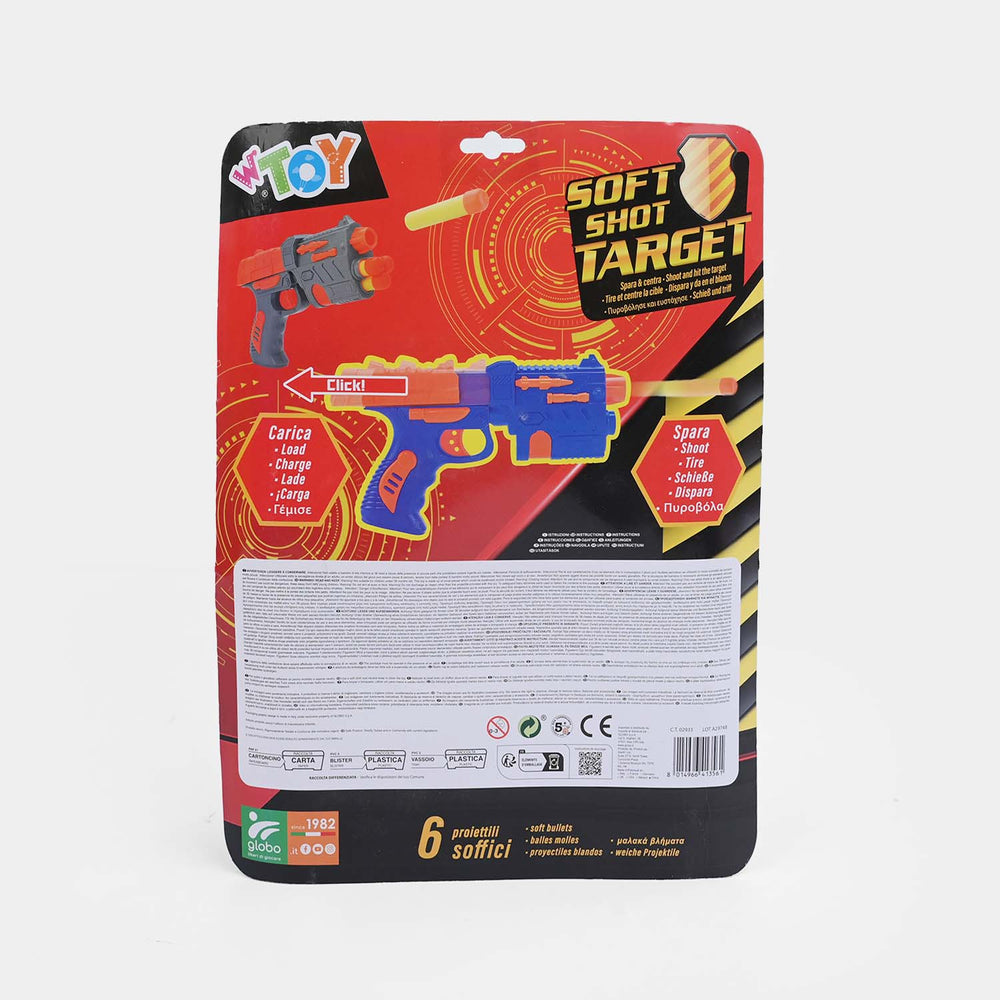 Soft Shot Target Soft Dart Blaster Toy Set