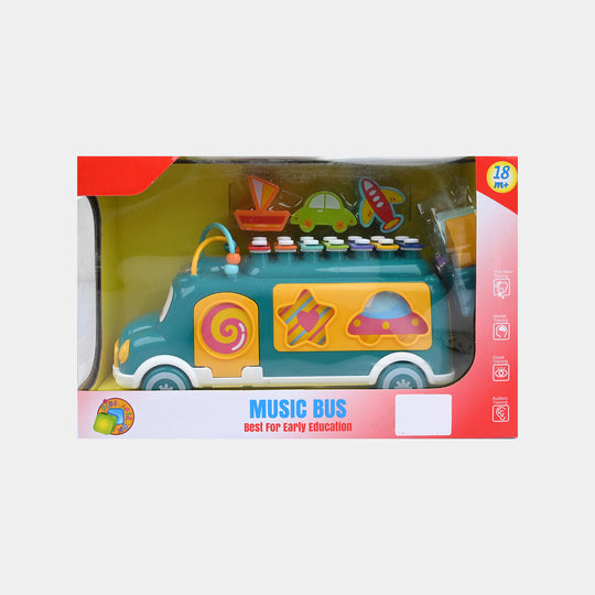 Music Bus Early Education Xylophone &amp; Shape Sorter Toy