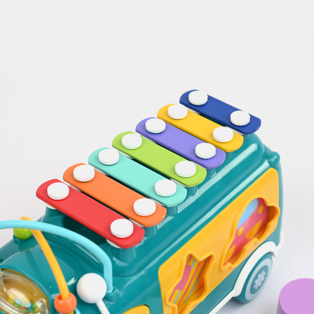 Music Bus Early Education Xylophone &amp; Shape Sorter Toy